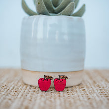 Load image into Gallery viewer, Hand Painted Wood Earrings