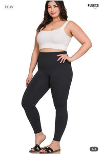 Zenana Black Fleece Leggings