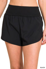 Load image into Gallery viewer, Zenana Black High Waisted Running Shorts
