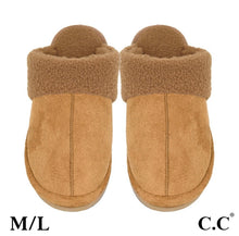 Load image into Gallery viewer, C.C. Faux Suede Sherpa Slippers
