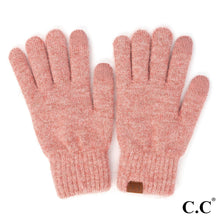 Load image into Gallery viewer, C.C. Heather Knit Plain Smart Touch Gloves
