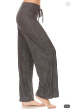 Load image into Gallery viewer, Charcoal Pattern Wide Leg Lounge Pants
