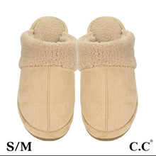 Load image into Gallery viewer, C.C. Faux Suede Sherpa Slippers
