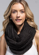 Load image into Gallery viewer, Cable Knit Infinity Scarf
