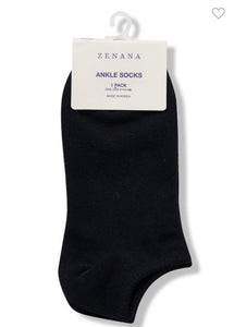 Zenana Casual Plain Low-Cut Socks