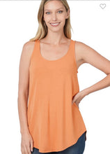 Load image into Gallery viewer, Zenana Butter Orange Sleeveless Round Neck Top
