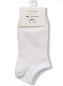 Zenana Casual Plain Low-Cut Socks