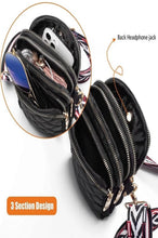 Load image into Gallery viewer, Zenana Tori Quilted Crossbody Sling Bag with Guitar Strap
