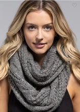 Load image into Gallery viewer, Cable Knit Infinity Scarf
