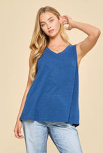 Load image into Gallery viewer, V-neck Cotton Tank Top
