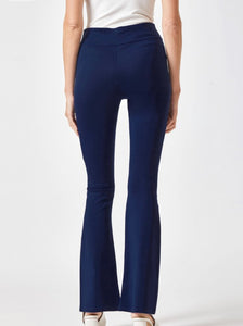 Dear Scarlett Navy High Waisted Kick Flare Dress Pants