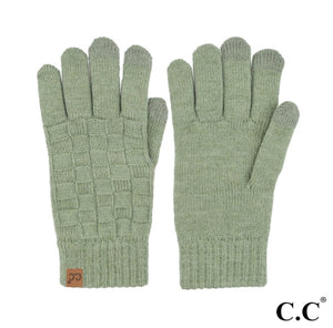 Sage C.C. Weaving Texture Glove Touchscreen Compatible