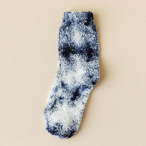 Soft Plush Knit Tie-Dye Socks