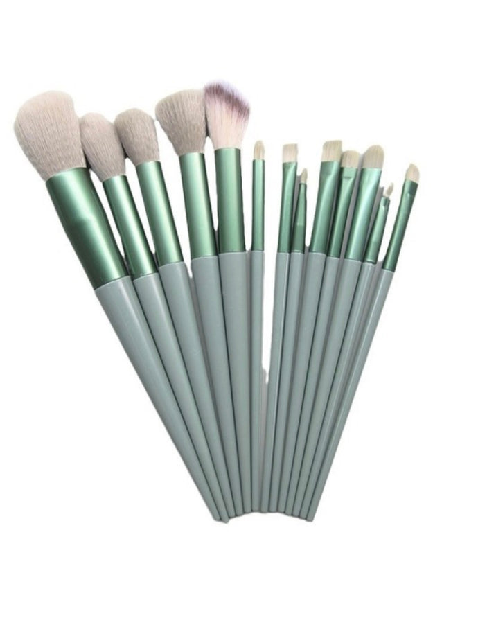 13 Piece Makeup Brush Set with Storage Bag