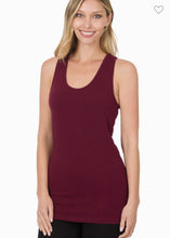 Load image into Gallery viewer, Zenana Cotton/Spandex Racerback Tank
