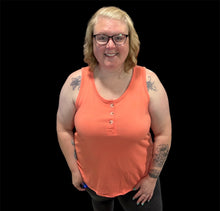 Load image into Gallery viewer, Andree by Unit Apricot Front Button Detail Tank Top
