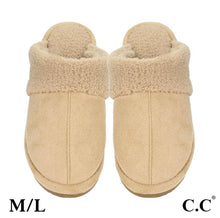 Load image into Gallery viewer, C.C. Faux Suede Sherpa Slippers
