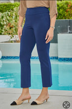 Load image into Gallery viewer, Dear Scarlett Magic Slim Straight Pants Navy
