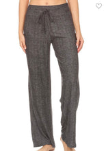 Load image into Gallery viewer, Charcoal Pattern Wide Leg Lounge Pants
