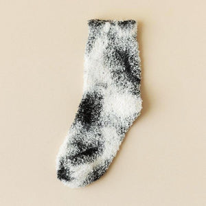 Soft Plush Knit Tie-Dye Socks