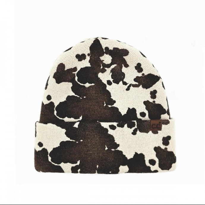 C.C. Cow Pattern Beanie