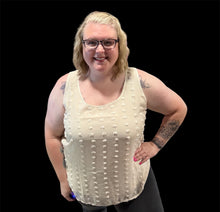 Load image into Gallery viewer, Zenana Sand Beige Swiss Dot Sleeveless Top
