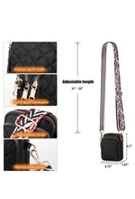 Load image into Gallery viewer, Zenana Tori Quilted Crossbody Sling Bag with Guitar Strap
