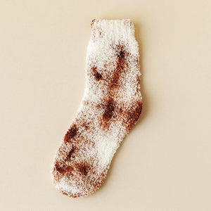 Soft Plush Knit Tie-Dye Socks