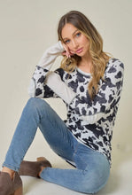 Load image into Gallery viewer, Lovely Melody Cow Print Long Sleeve Top
