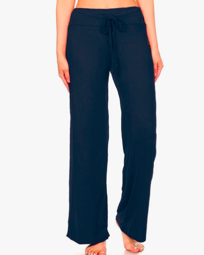 Navy Wide Leg Lounge Pants