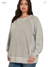 Load image into Gallery viewer, Zenana Sleet French Terry Pullover
