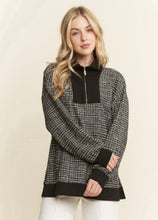 Load image into Gallery viewer, Heimish Black Boucle Zip Up Top

