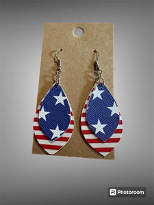 Handmade Earrings Stars and Stripes