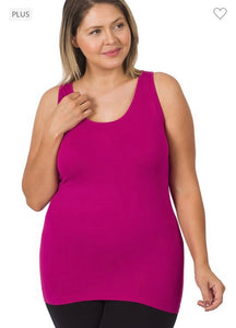 Magenta Seamless Tank Top