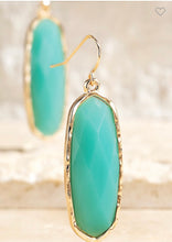 Load image into Gallery viewer, Faceted Acrylic Oval Earrings
