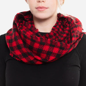 Buffalo Plaid Infinity Scarf