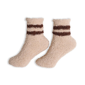 Comfy Luxe Stripe Crew Knit Socks