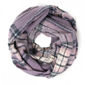 Plaid Knit Scarf