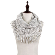 Load image into Gallery viewer, Tube Knit Scarf with Fringe Tassels
