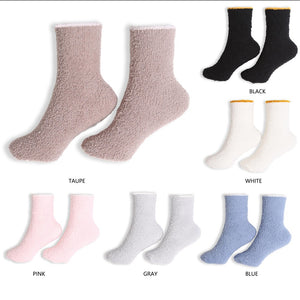 Comfy Luxe Solid Crew Socks