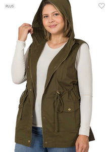 Dk Olive Utility Vest