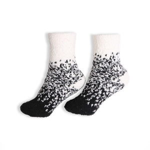 Comfy Luxe Two-Tone Crew Socks