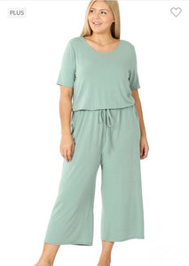 Short Sleeve Zenana Jumpsuit