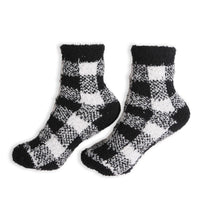 Load image into Gallery viewer, Comfy Luxe Buffalo Plaid Crew Socks
