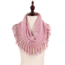 Load image into Gallery viewer, Tube Knit Scarf with Fringe Tassels
