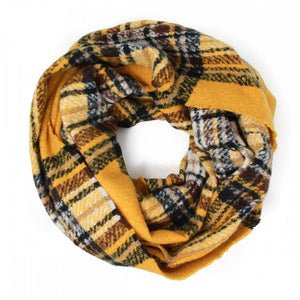 Plaid Knit Scarf