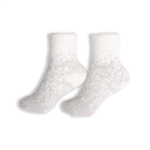 Comfy Luxe Two-Tone Crew Socks