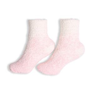 Comfy Luxe Two-Tone Crew Socks