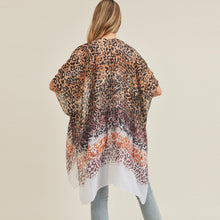 Load image into Gallery viewer, Lightweight Gradient Leopard Print Kimono
