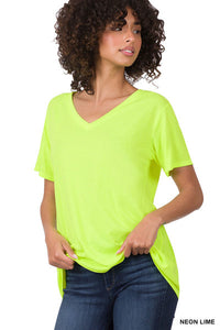 Zenana Solid Short Sleeve Tee